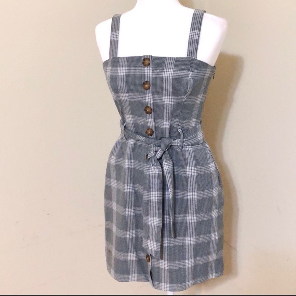 Abercrombie & Fitch Plaid Tie Dress size PL